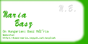 maria basz business card